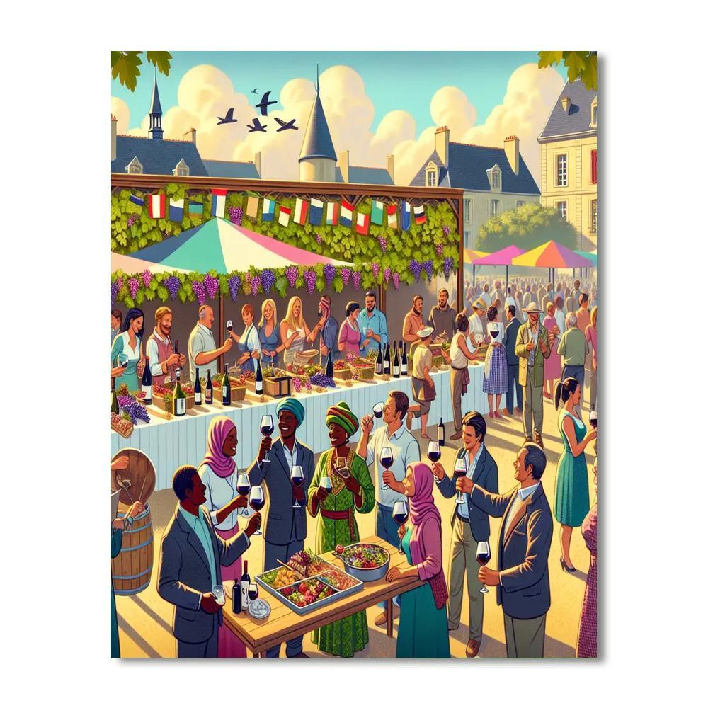 La Fête Des Vins De Bourgogne Paint By Color