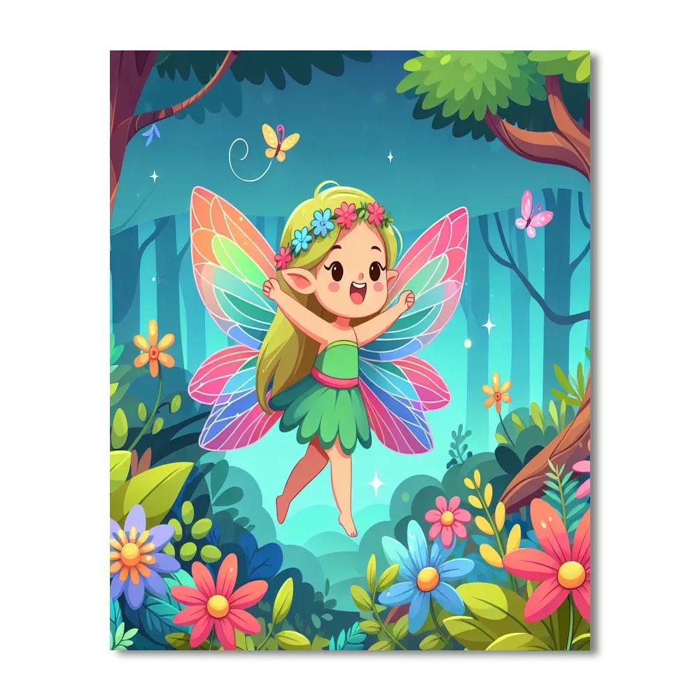 Daring Little Fairy Number Painting
