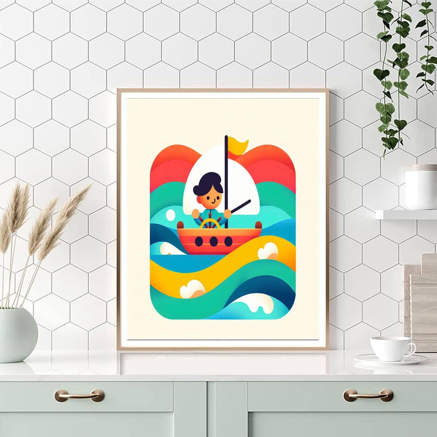 Courageous Captain's Voyage Painting Number Kit