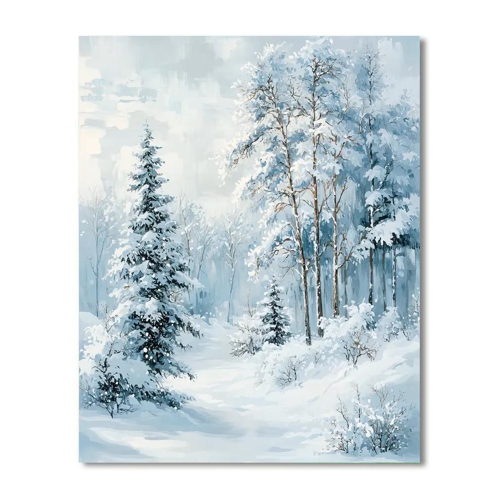 Claude Monet Inspired Winter Whispers  Paint By Numbers