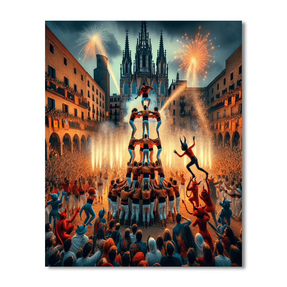 La Mercè - Barcelona, Spain Paint By Number