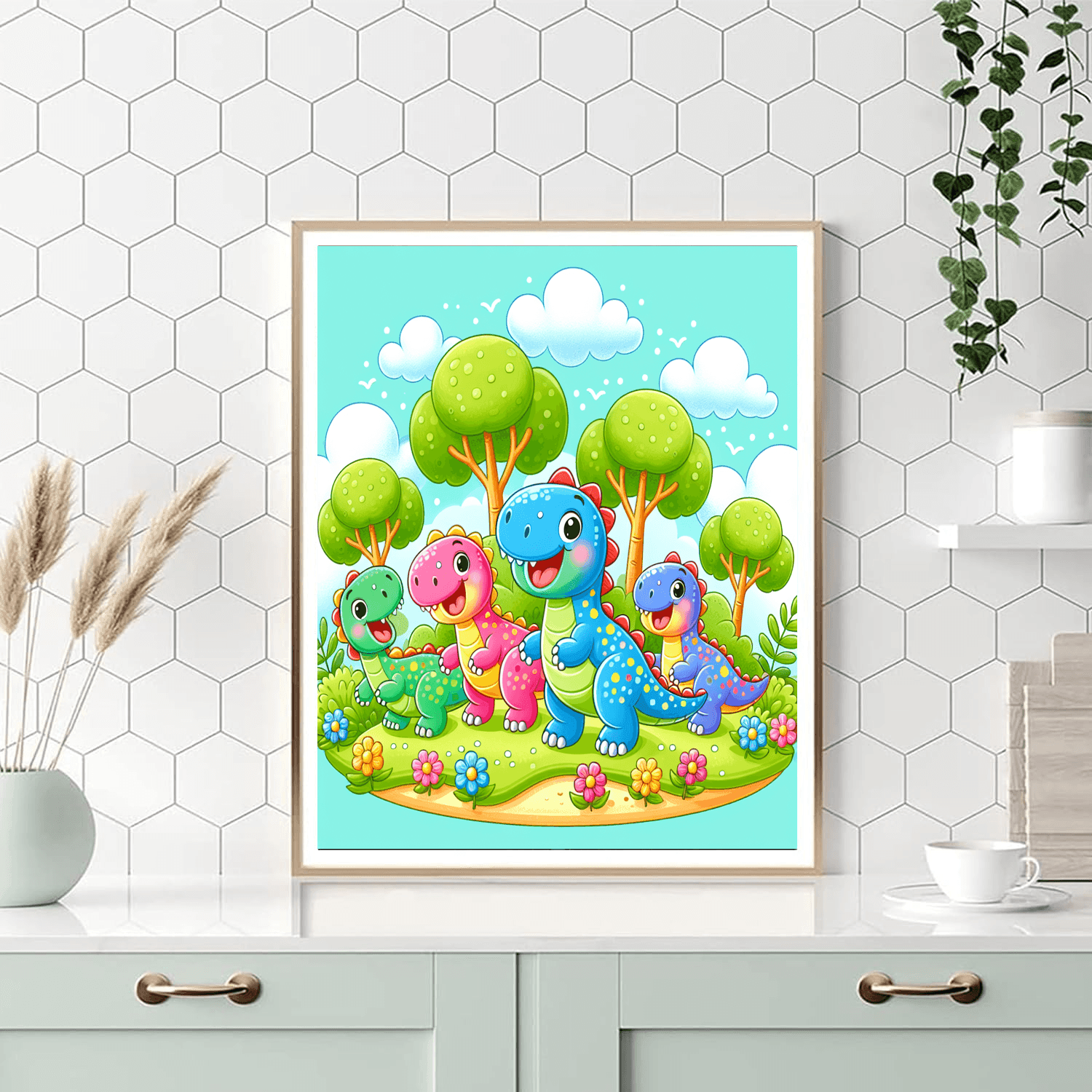 Dino Island Paint By Numbers