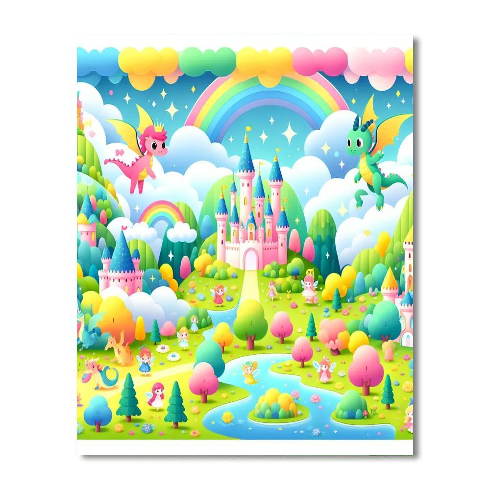 Joyful Fairy Tale Land DIY Paint By Numbers