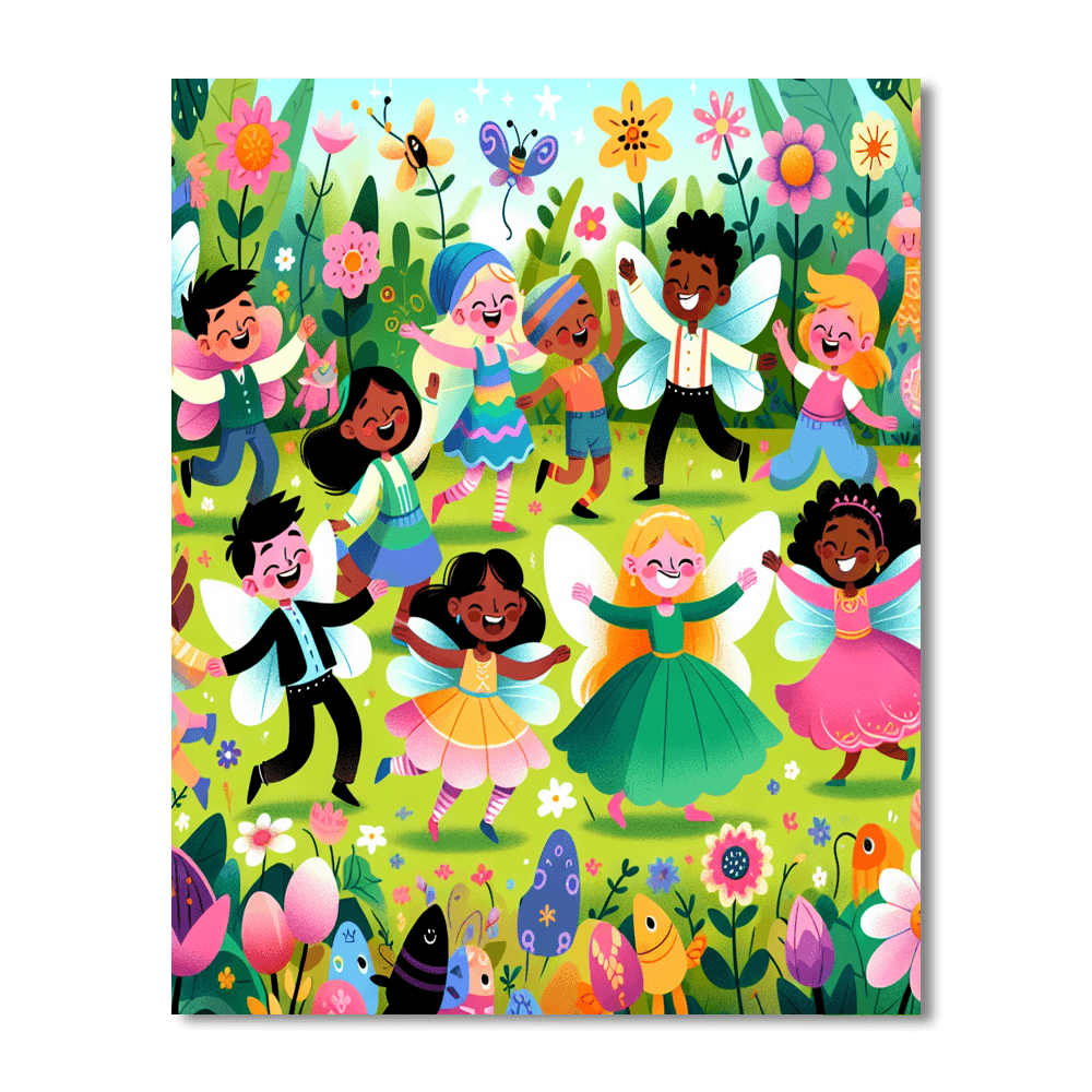 Fairy Garden Celebration Painting By Numbers Kit