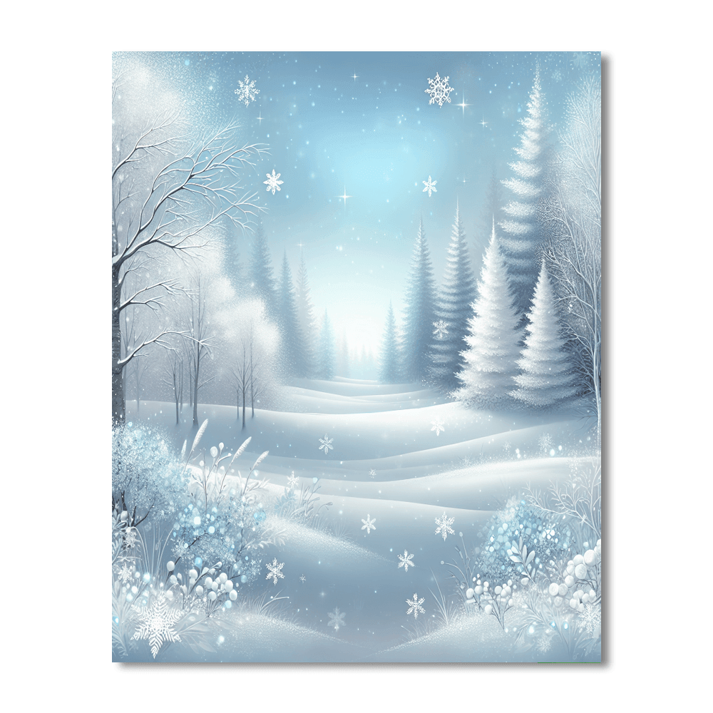 Timeless Winter Wonderland Painting By Numbers Kit