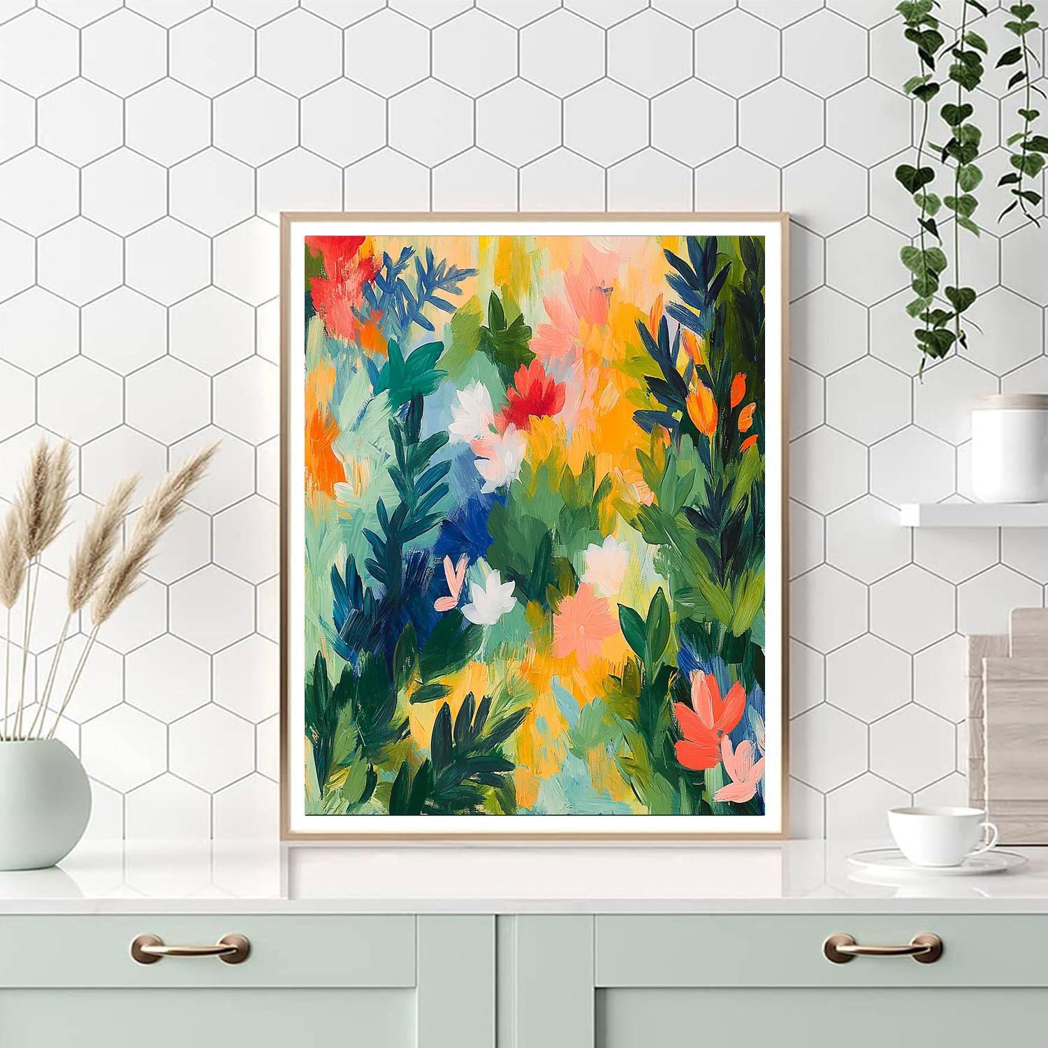 Frida Kahlo Inspired Garden Of Emotional Resilience  Paint By Numbers Art