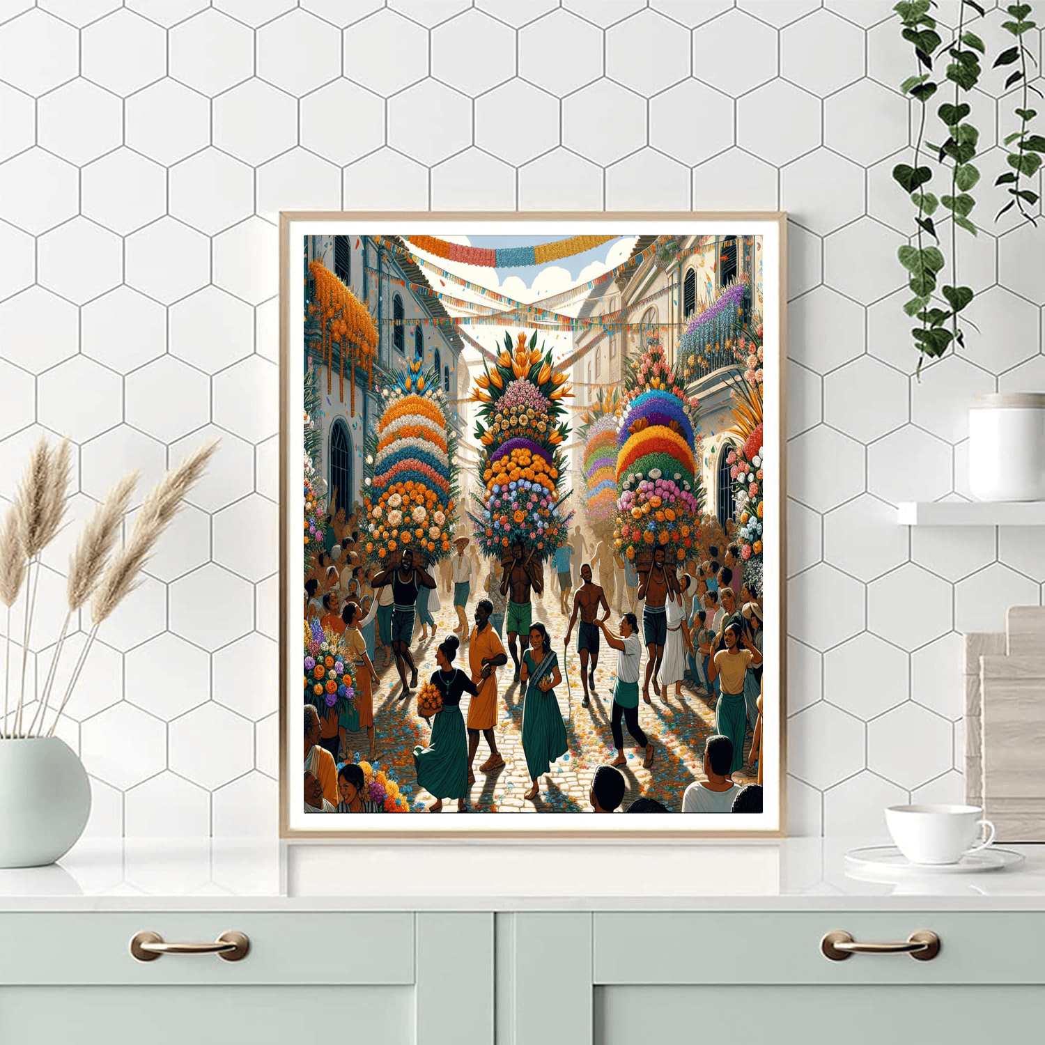 The Flower Festival - Colombia Paint By Number