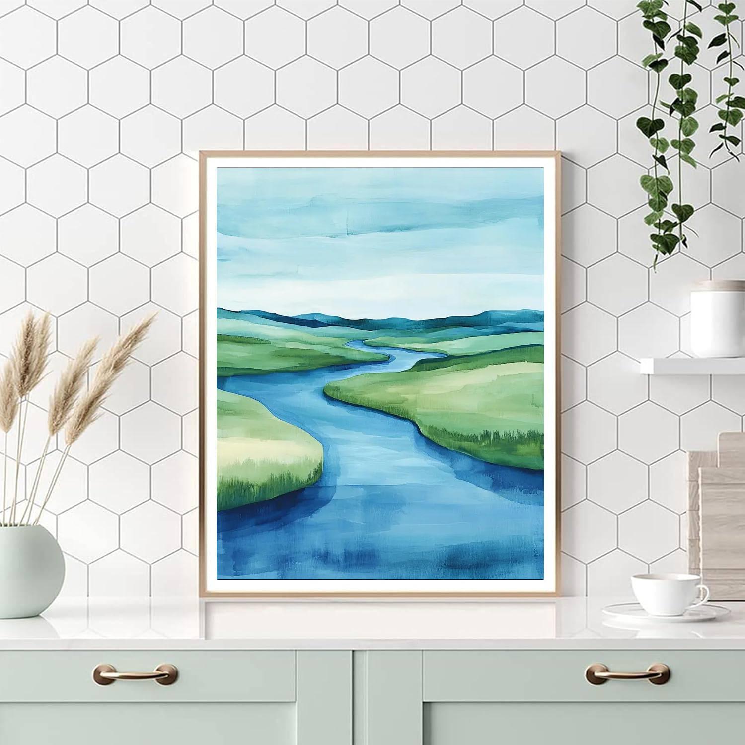 Michelangelo Inspired Transcendent Flow  DIY Paint By Numbers