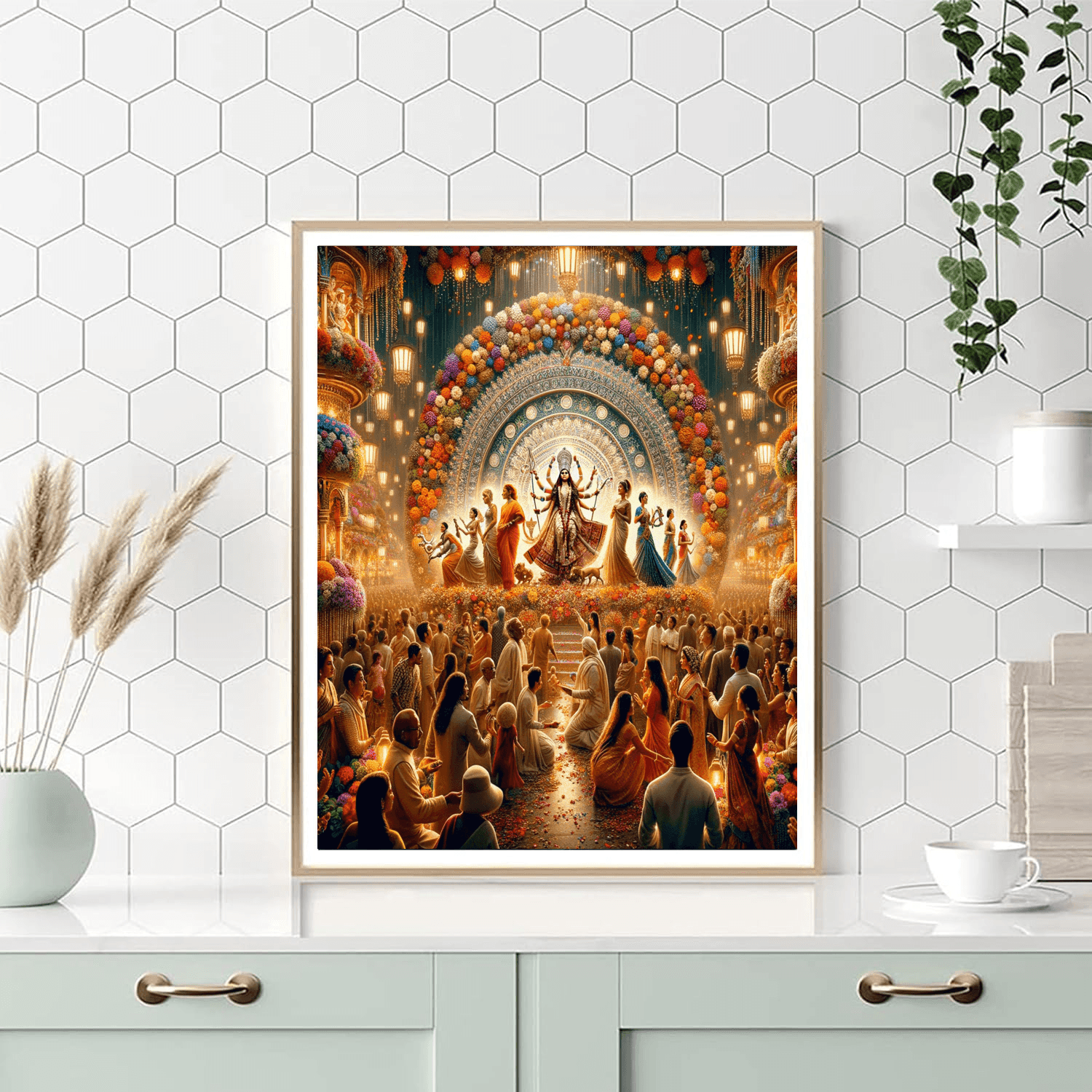 Durga Puja - Kolkata Painting By Numbers Kit