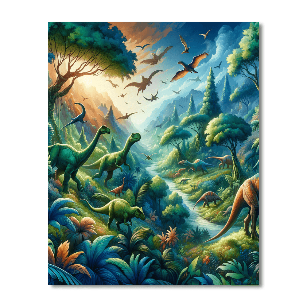 Dinosaur Discovery Land Paint By Number
