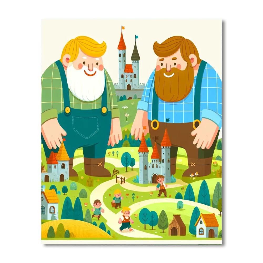 Kingdom Of The Kind Giants Number Painting