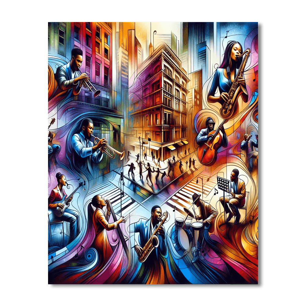 Urban Jazz Harmony Numbered Painting Kits