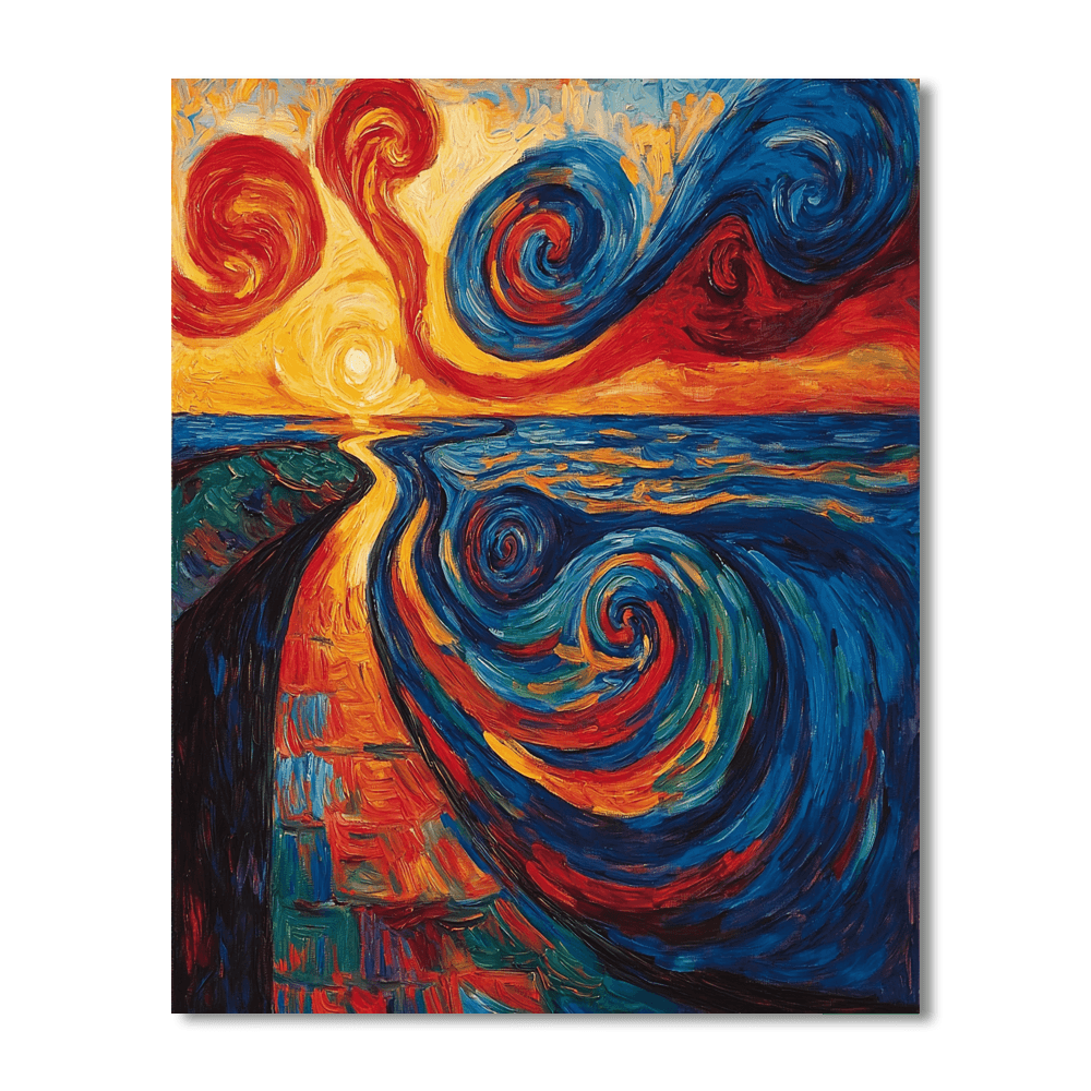 Munch Inspired Exploration Of Emotion  Numbered Painting Kits