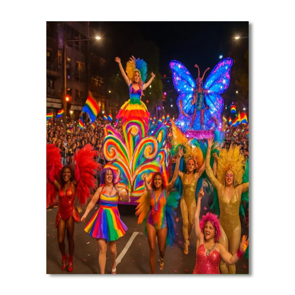 Sydney Mardi Gras Painting Number Kit