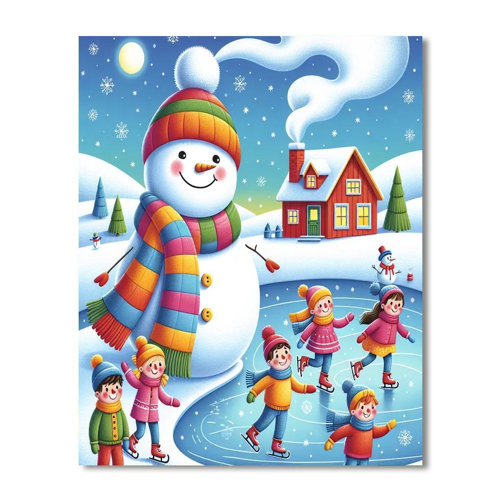 Winter Wonderland Escapades Painting By Numbers Kit