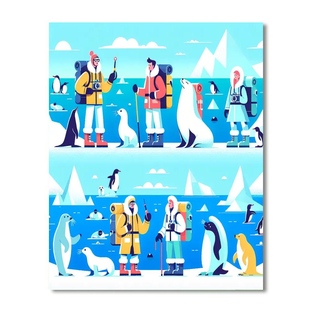 Arctic Explorer's Trail Painting By Numbers Kit