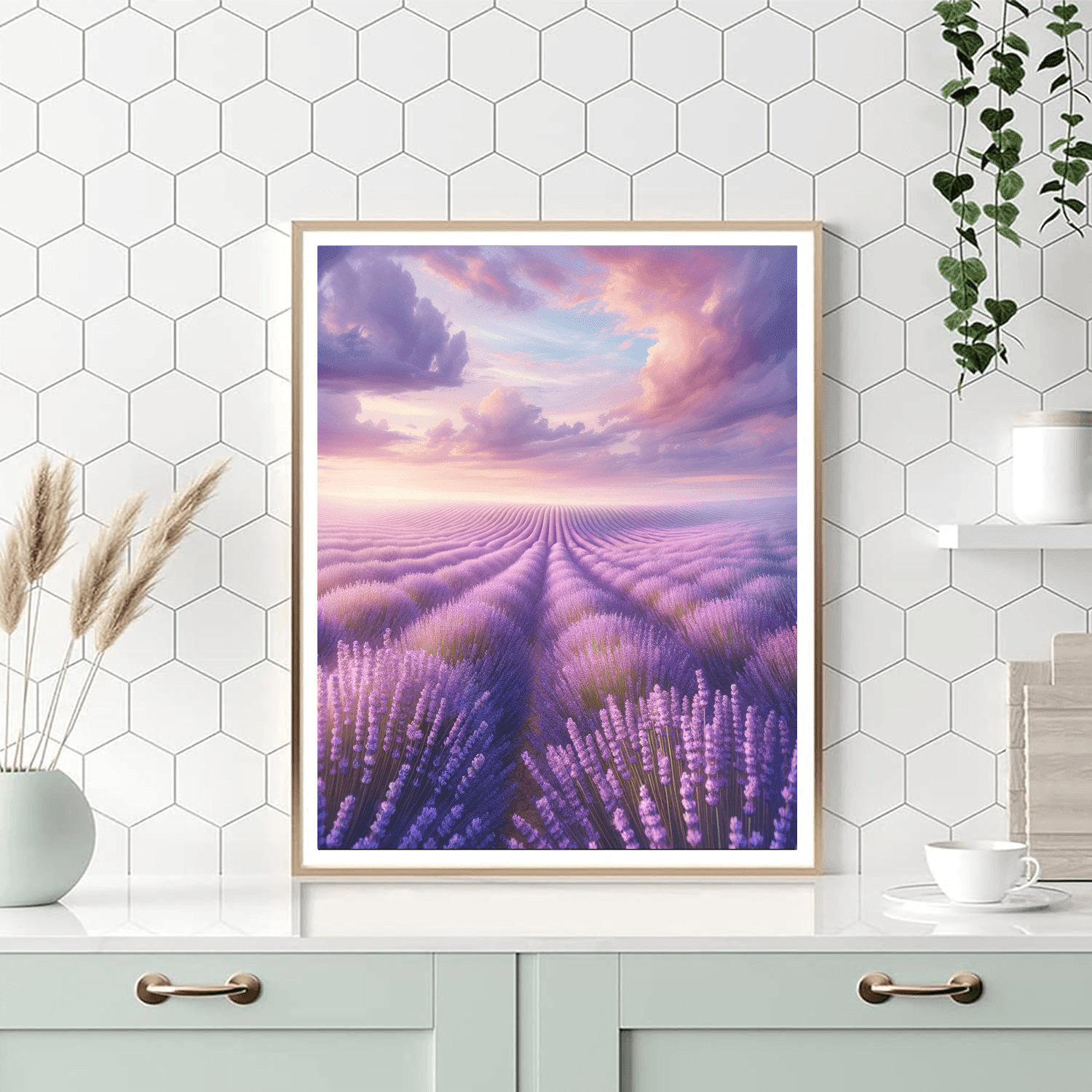 Serene Lavender Dream Number Painting