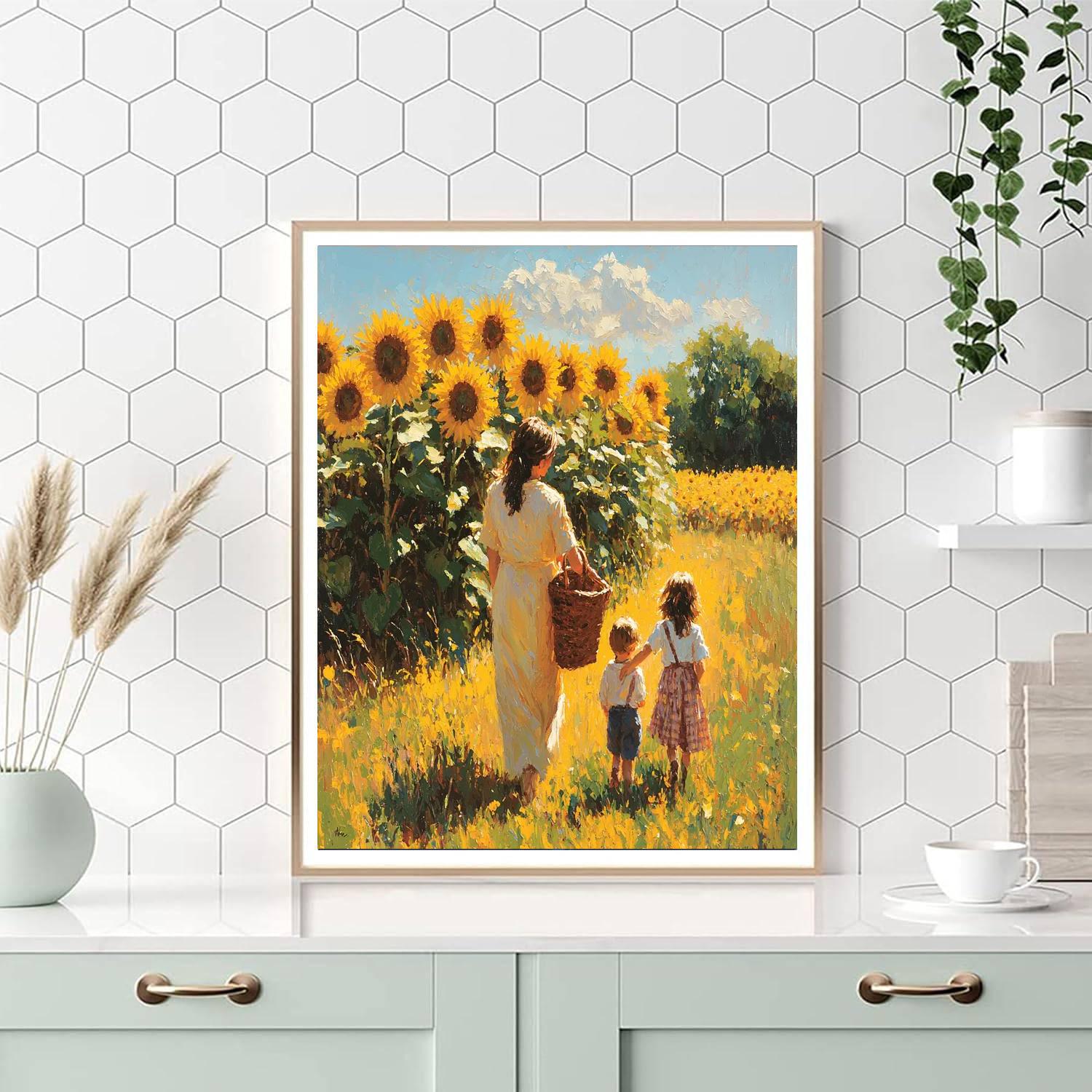 Forever Sunflower Fields Paint By Number