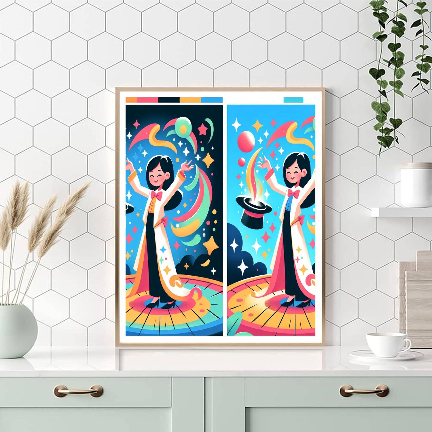 Magician's Hat Trick Paint By Numbers