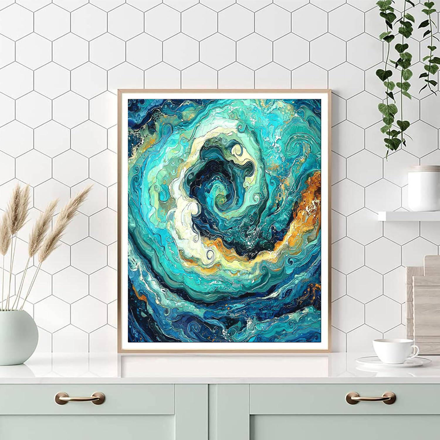 Michelangelo Inspired Vibrant Equilibrium  Paint By Numbers