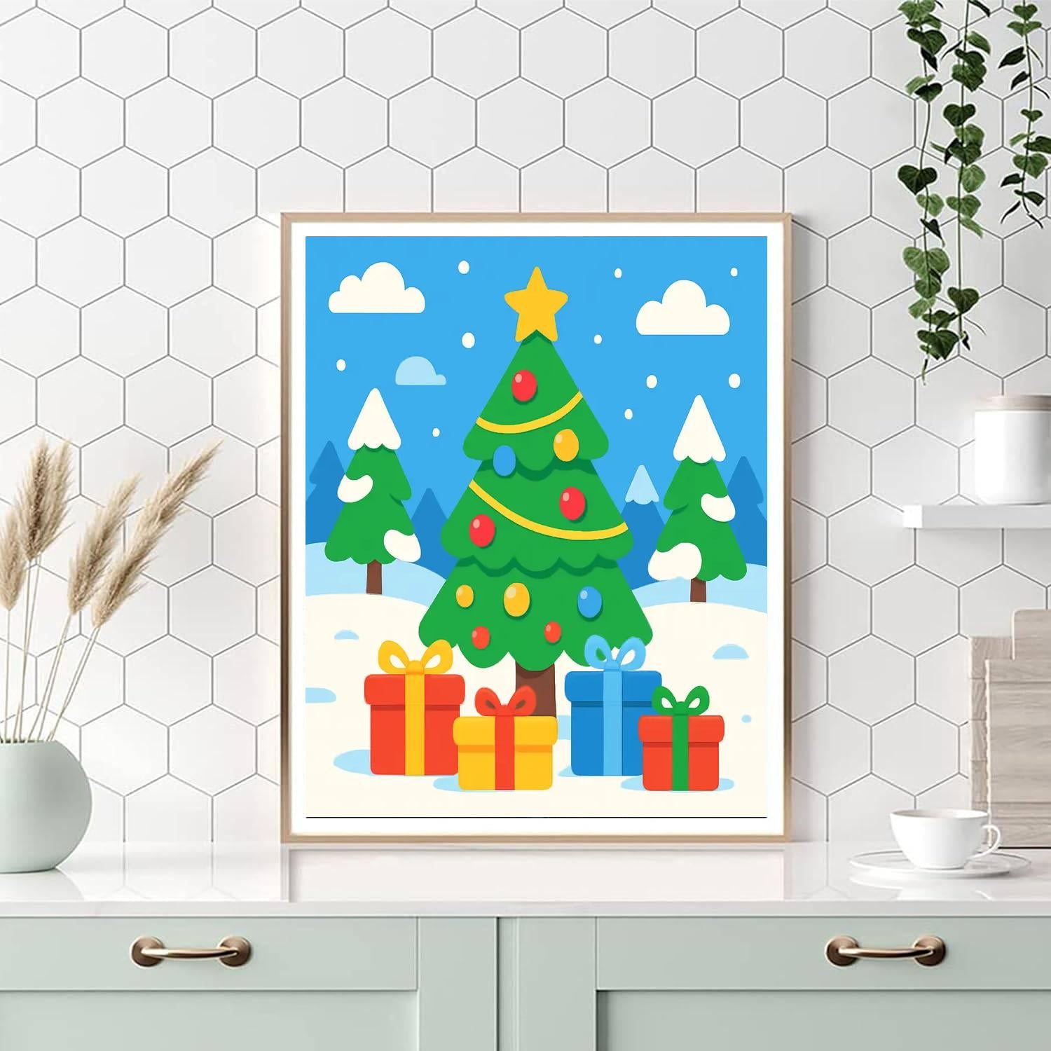Christmas Tree Wonderland Painting By Numbers Kit