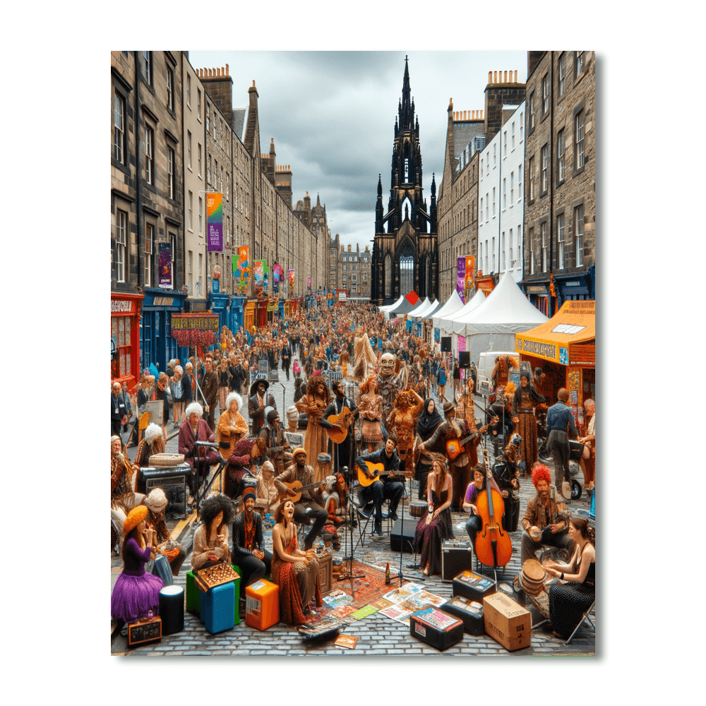 Fringe Festival - Edinburgh, Scotland Number Painting