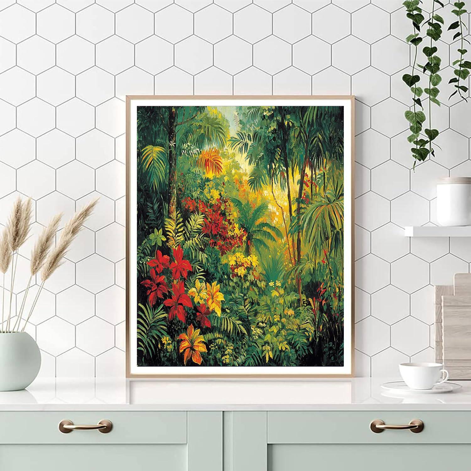 Paul Gauguin Inspired Tropical Rainforest Resonance  Painting By Numbers Kit