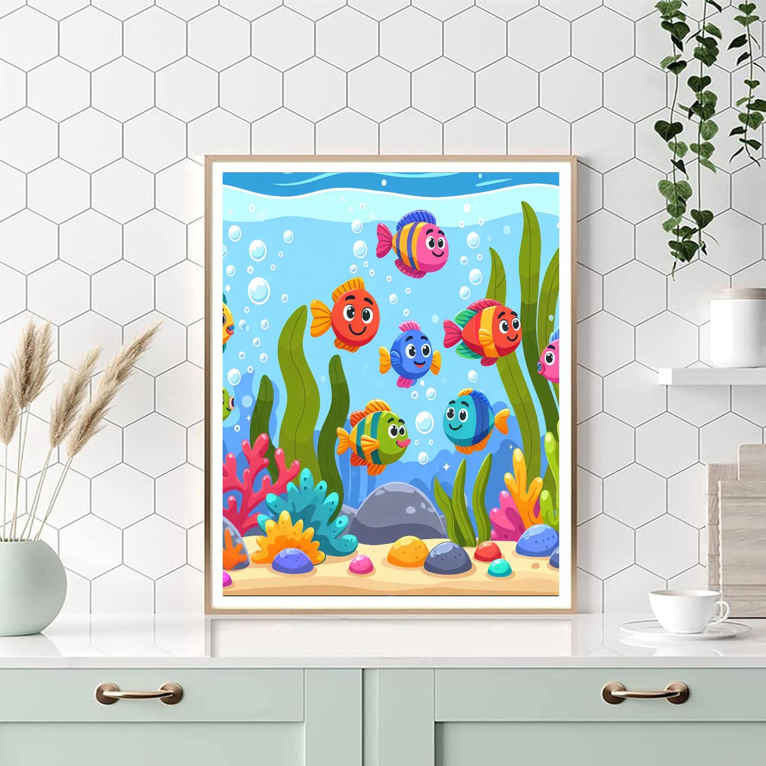 Bubbly Aquarium Odyssey Paint By Color
