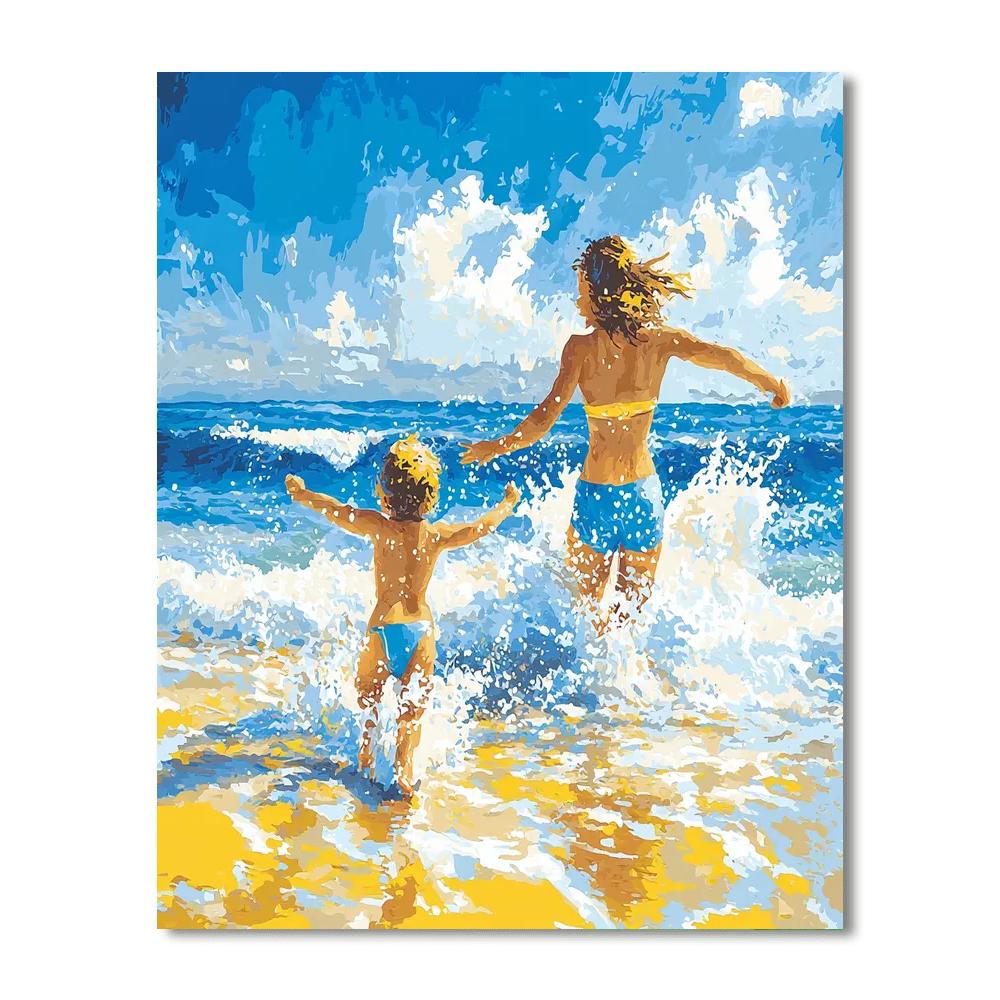 Waves Of Laughter Painting By Numbers Kit