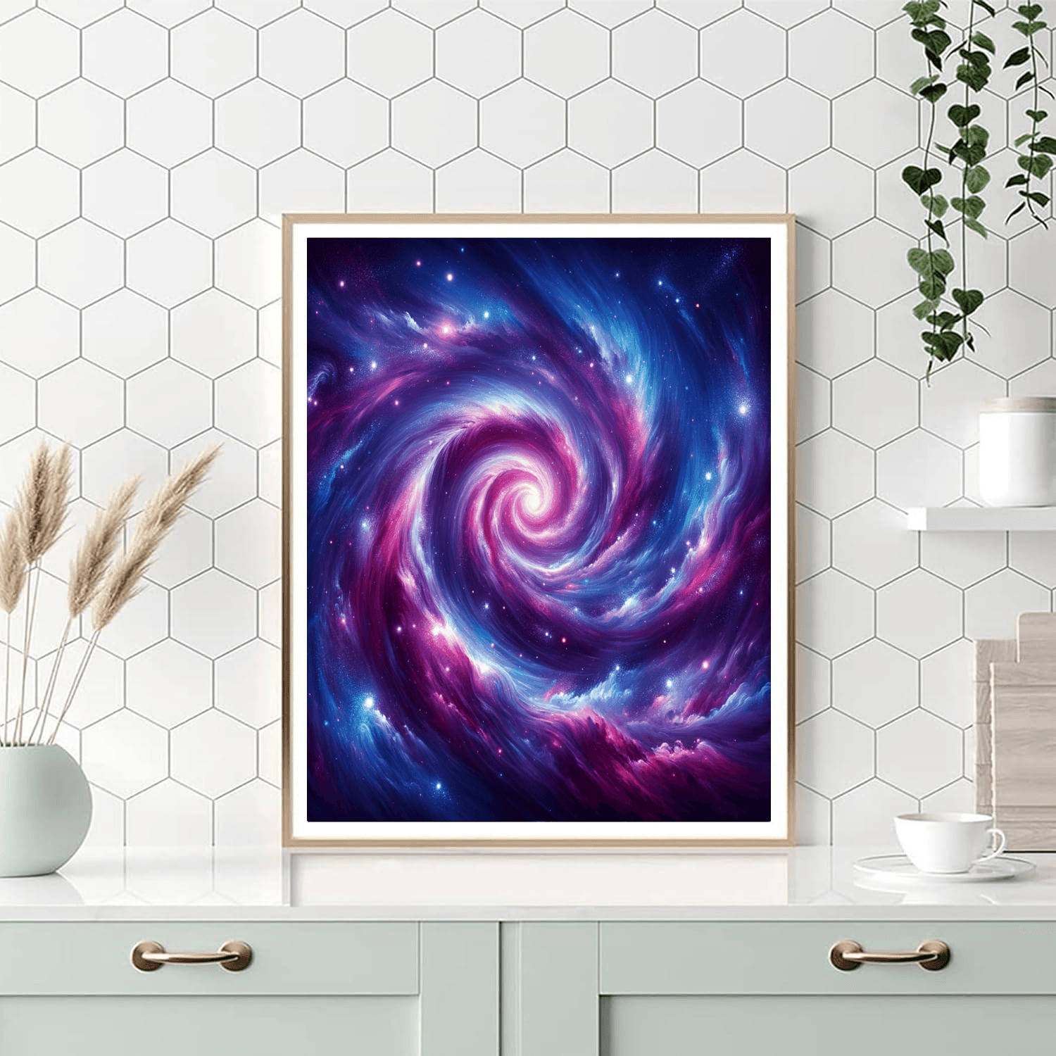 Cosmic Galaxy Vortex Paint By Color