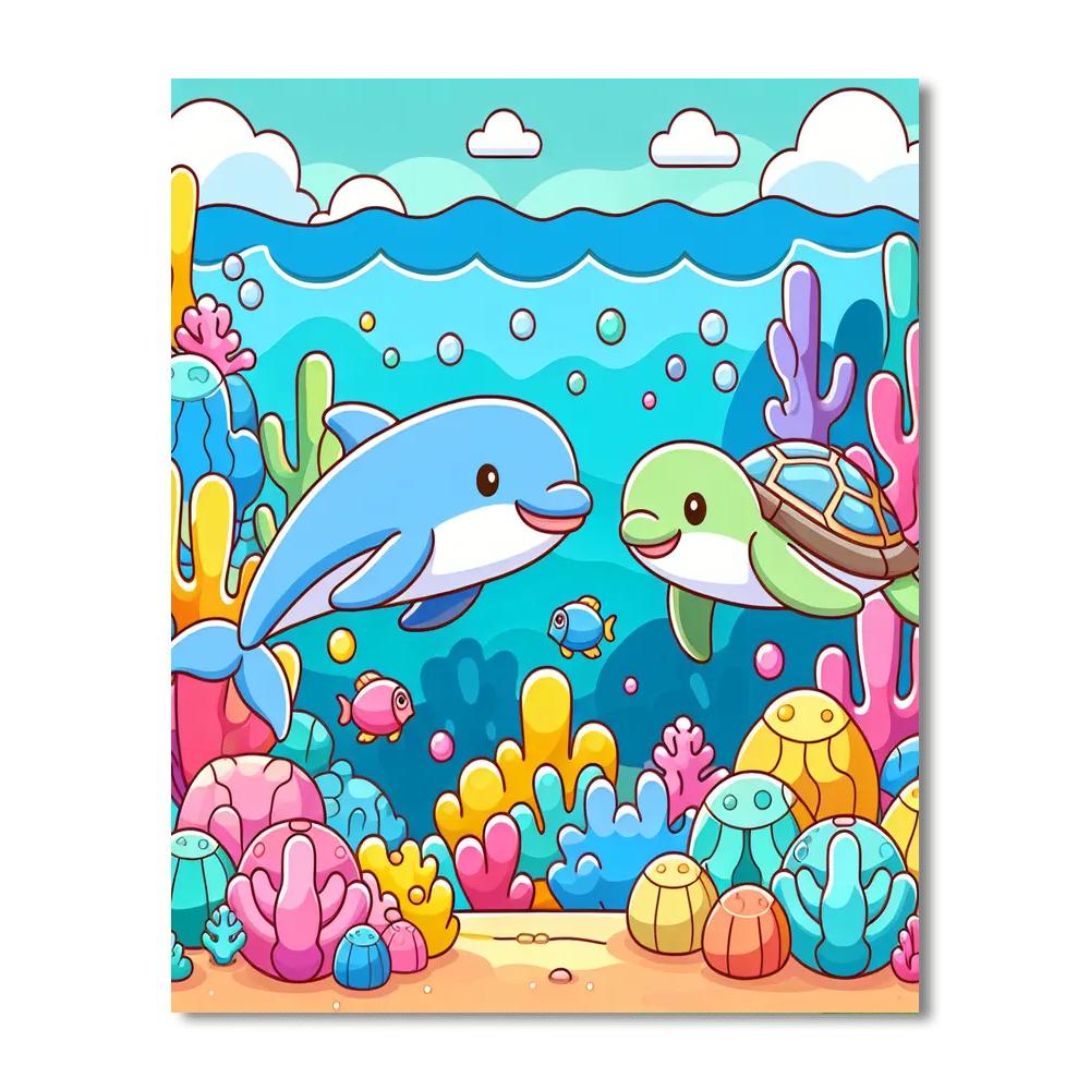 Coastal Critters Paint By Number