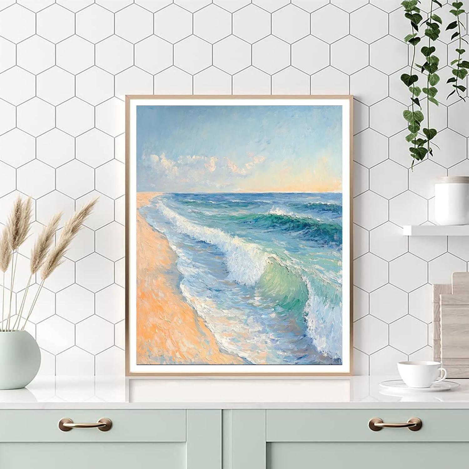 Claude Monet Inspired Serenity By The Sea  Paint By Numbers Kits