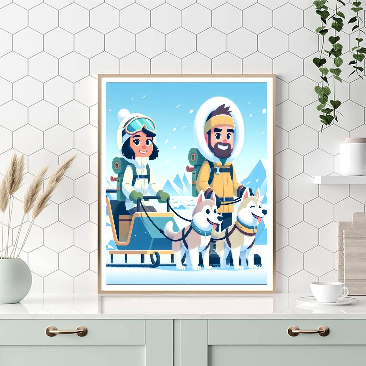 Polar Explorers Number Painting