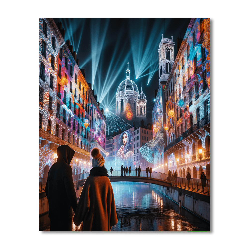 Fête Des Lumières - Lyon, France Paint By Number