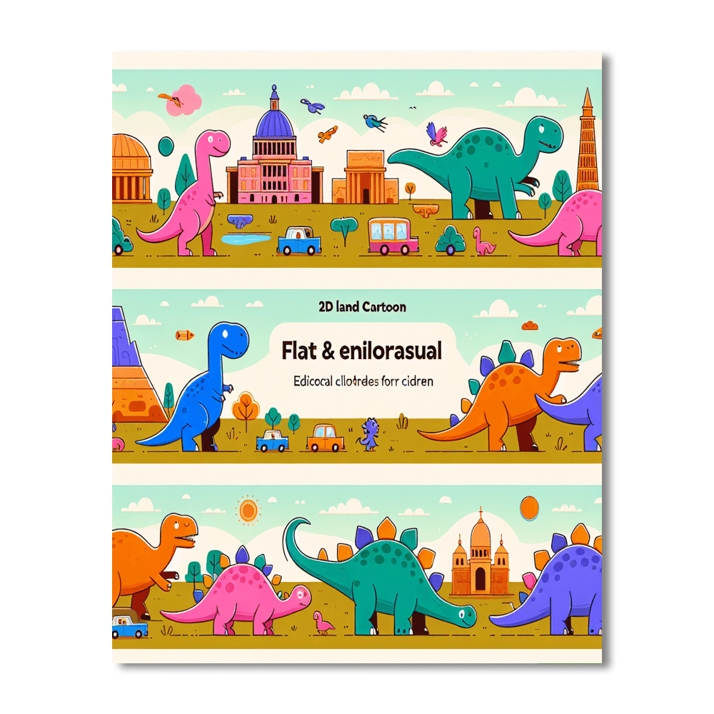 Time-traveling Dinosaurs Paint By Numbers Art