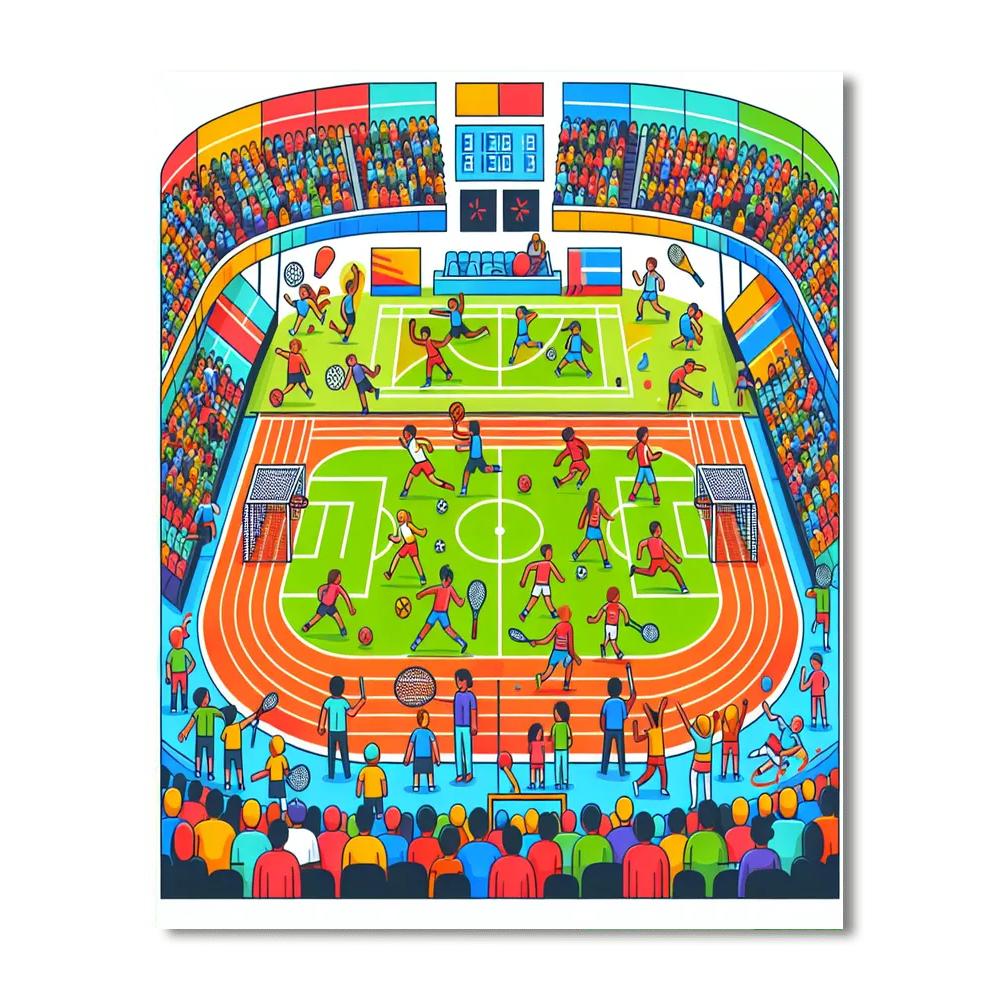 Sports Champion Arena Paint By Numbers