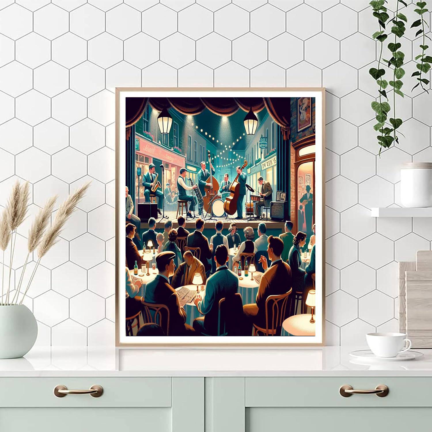 Omagh Jazz And Big Band Festival - Northern Ireland Paint By Numbers Art