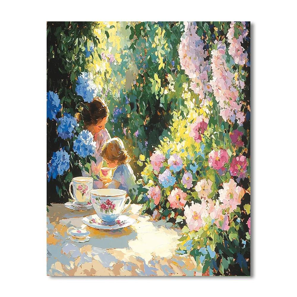 Afternoon Tea With Mom Painting Number Kit