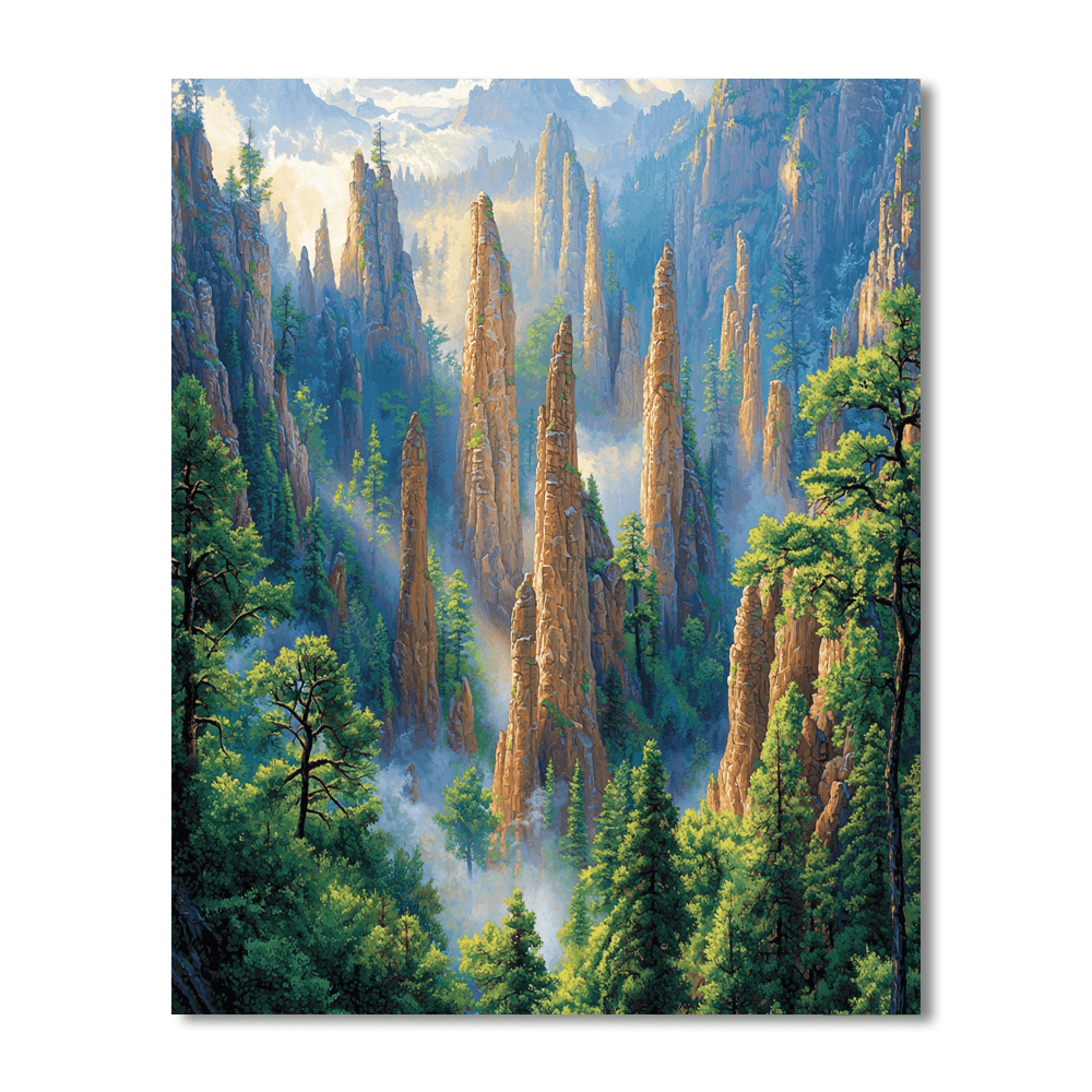 Wulingyuan Scenic Area DIY Paint By Numbers