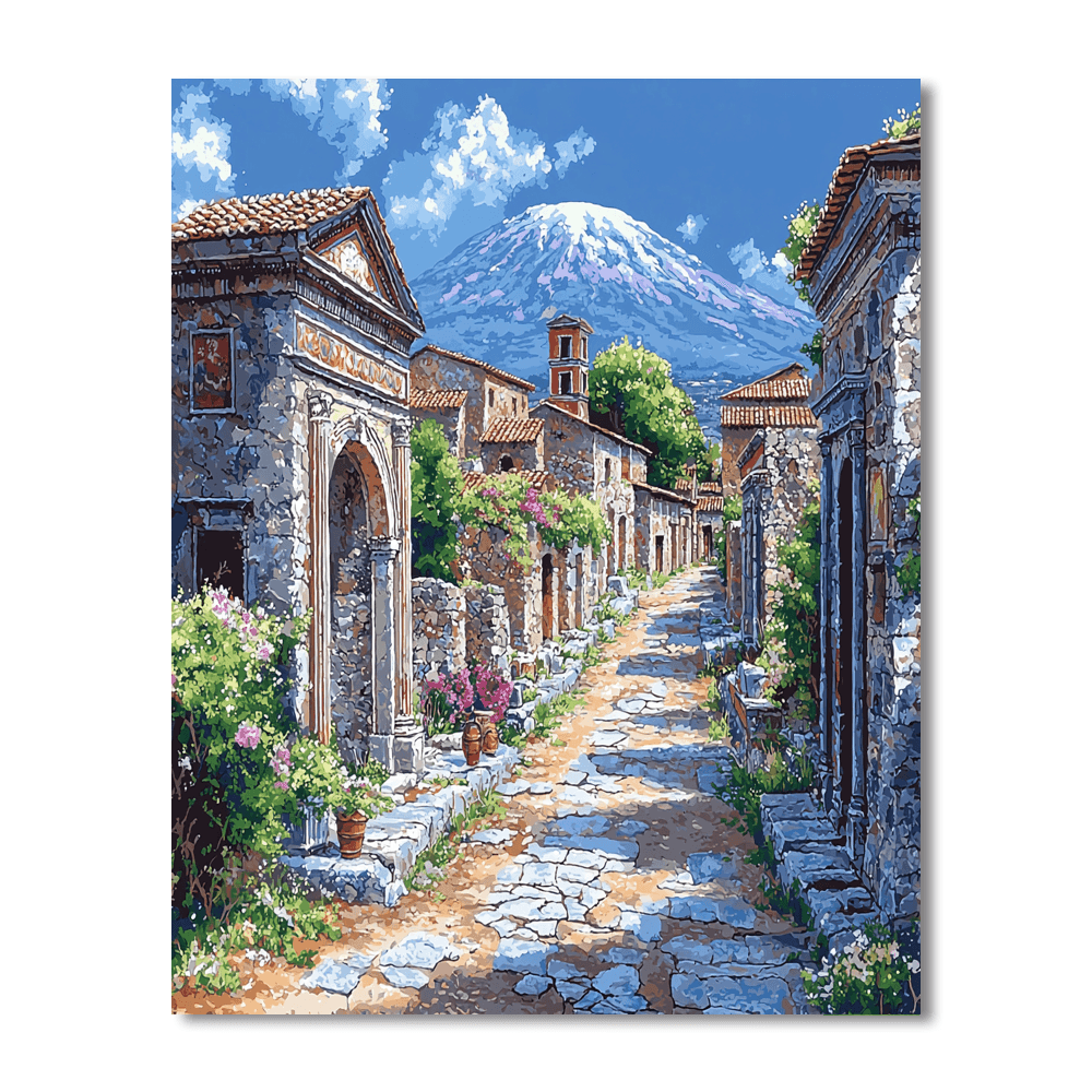 Pompeii Archaeological Park Paint By Numbers