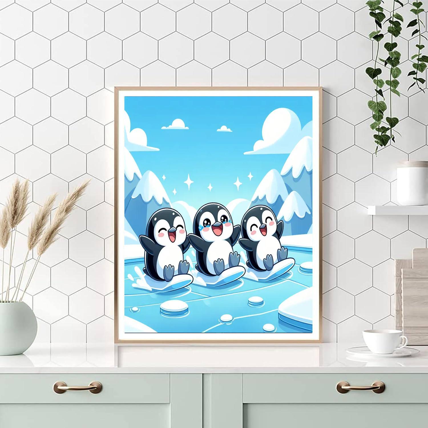Sunshine Penguins Numbered Painting Kits
