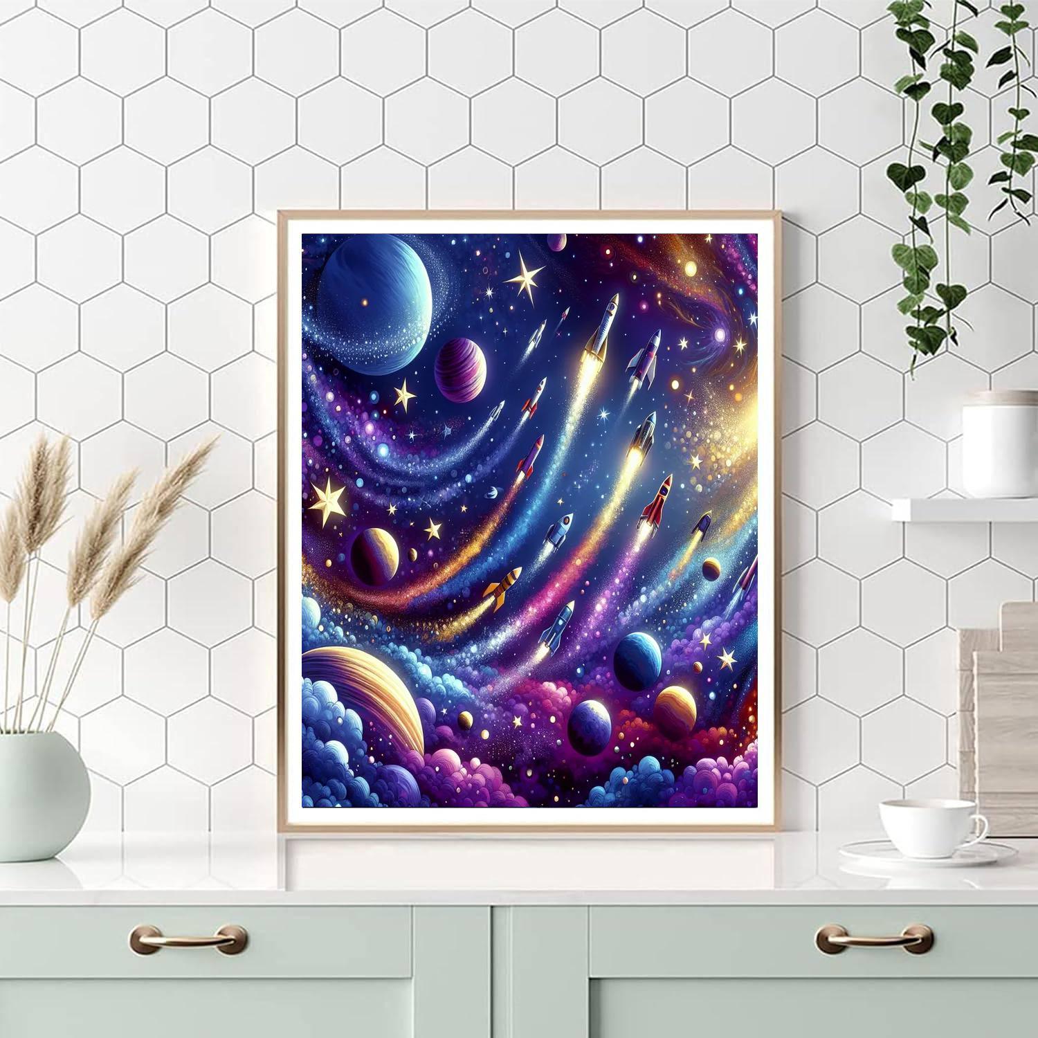 Cosmic Space Expedition Paint By Numbers Kits