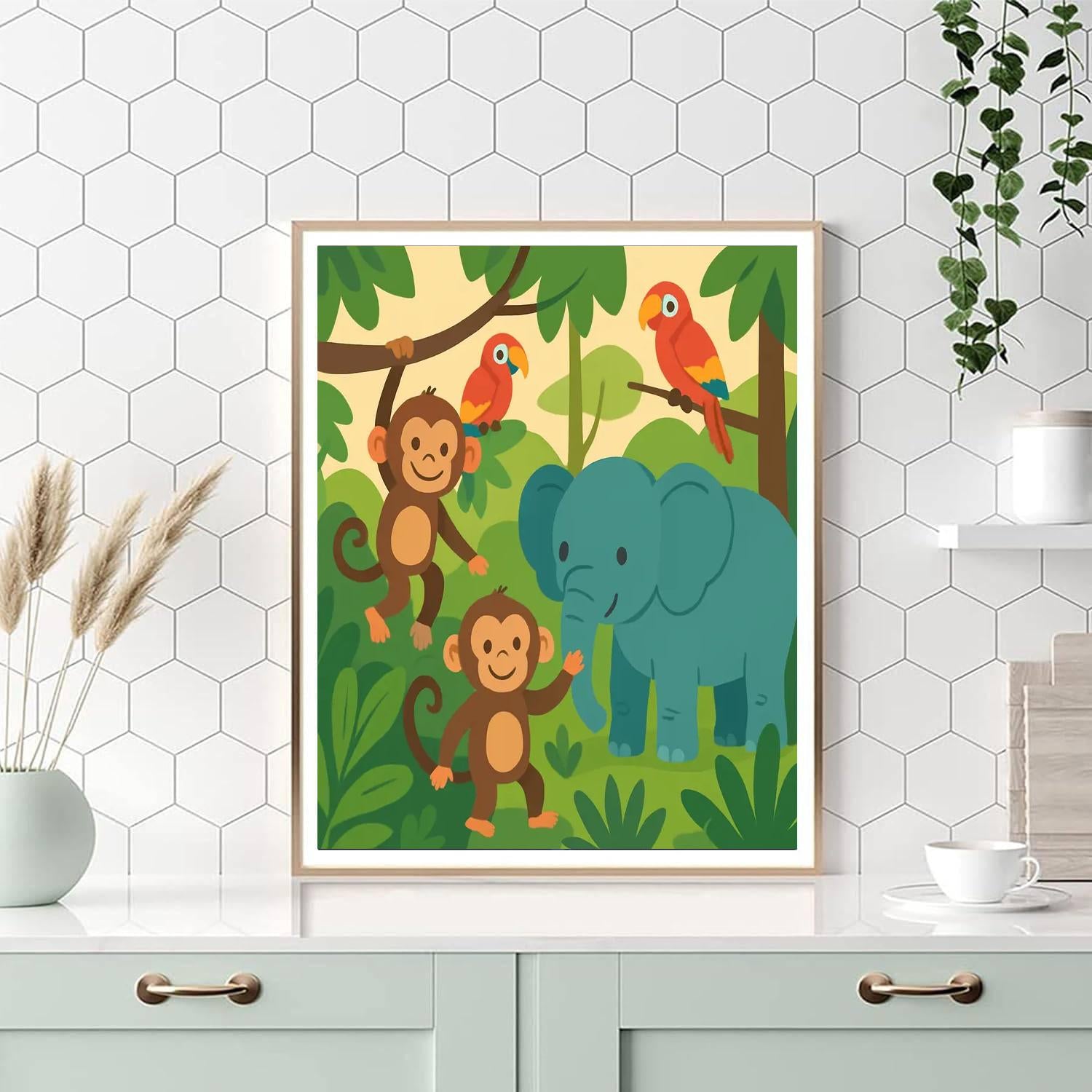 Jungle Pals Numbered Painting Kits