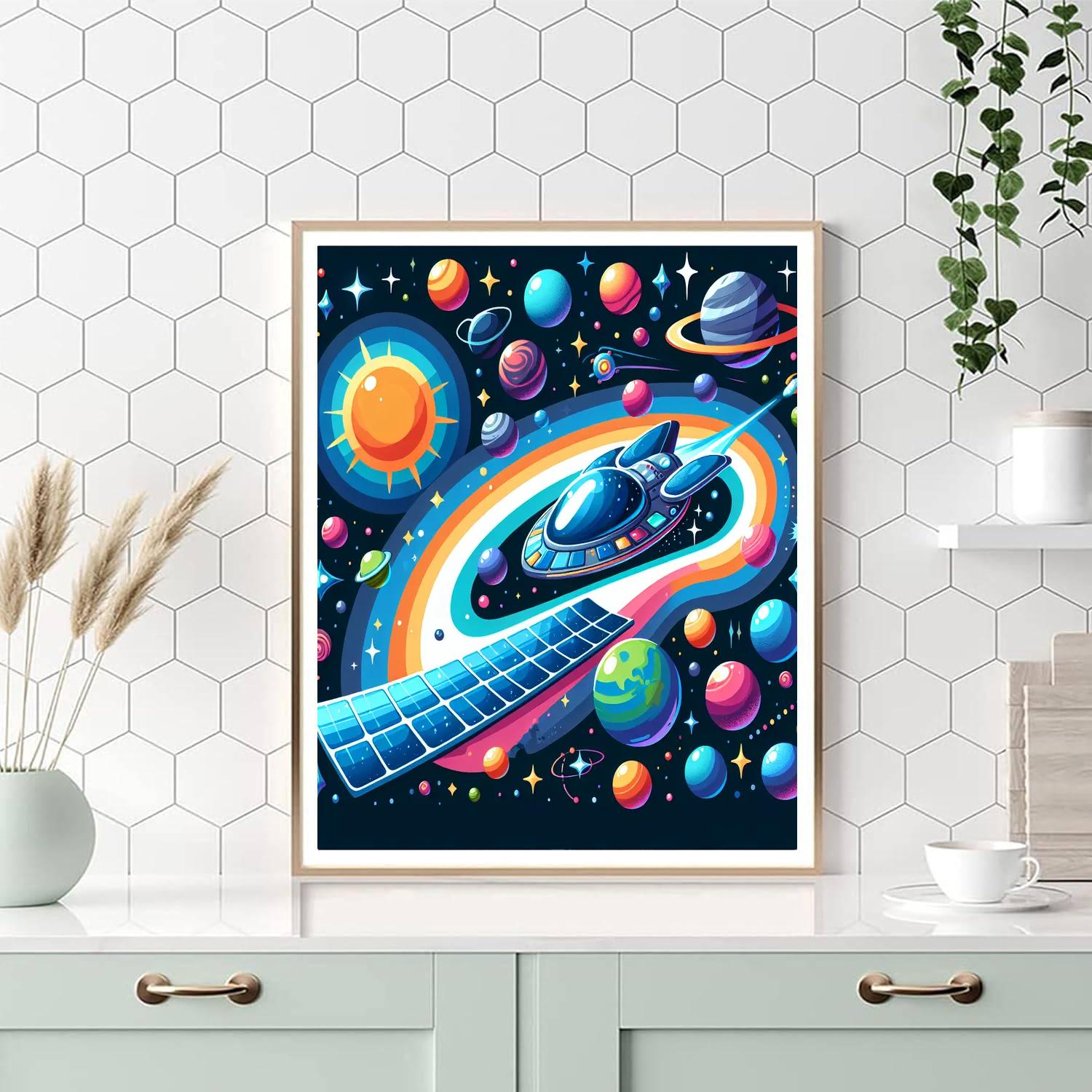 Journey Of The Solar Sailor Number Painting