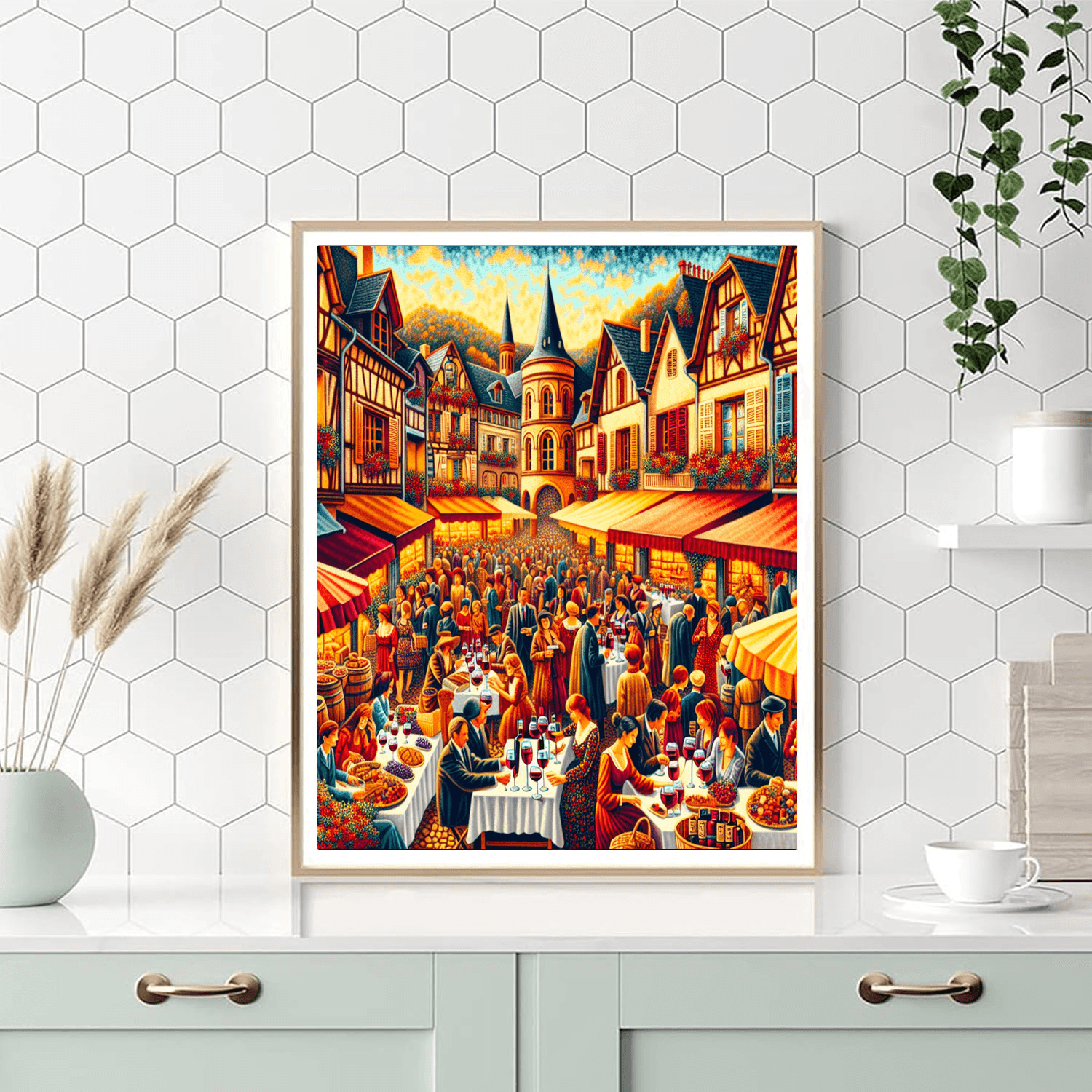 Beaujolais Nouveau Festival - France Numbered Painting Kits