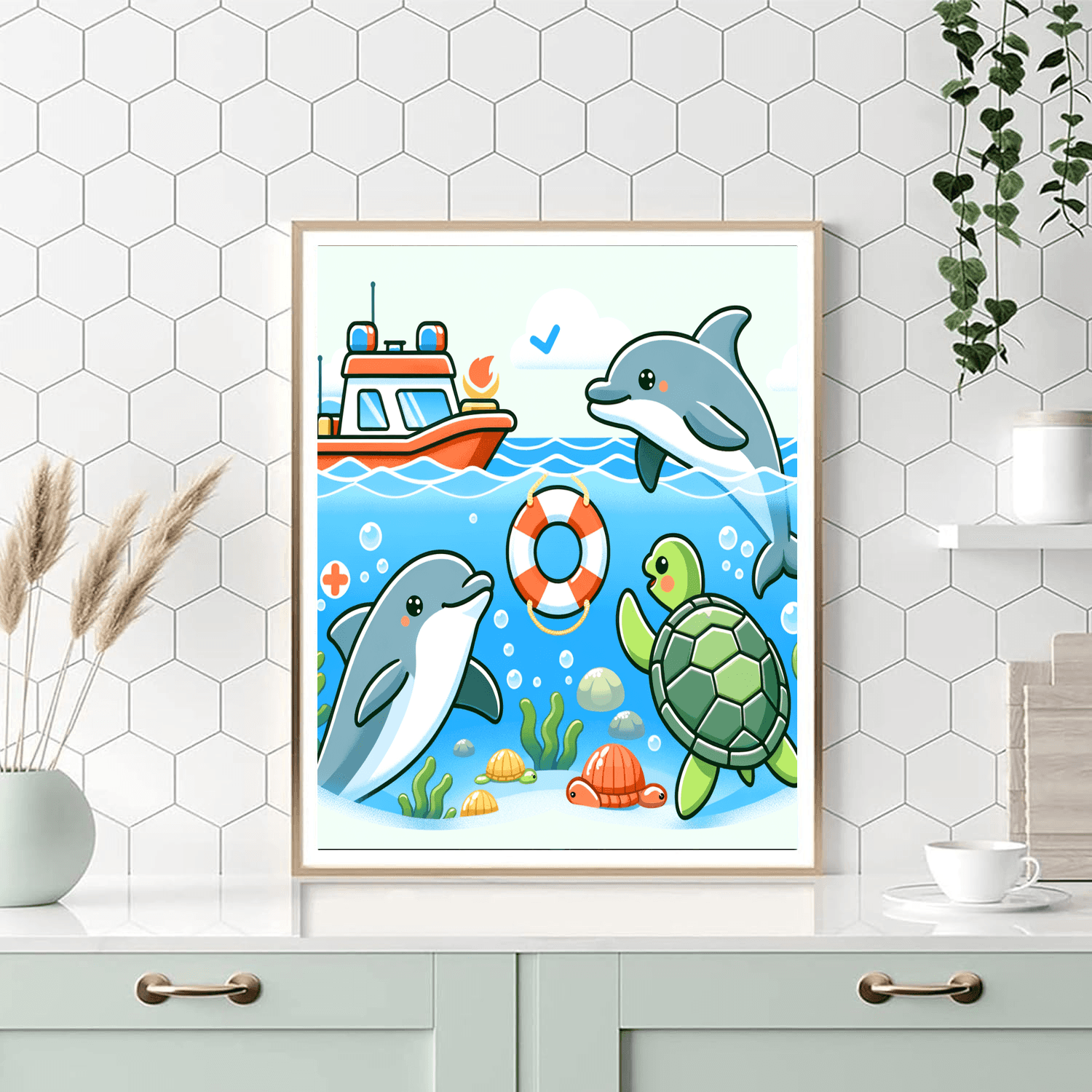 Ocean Animal Rescue Paint By Color