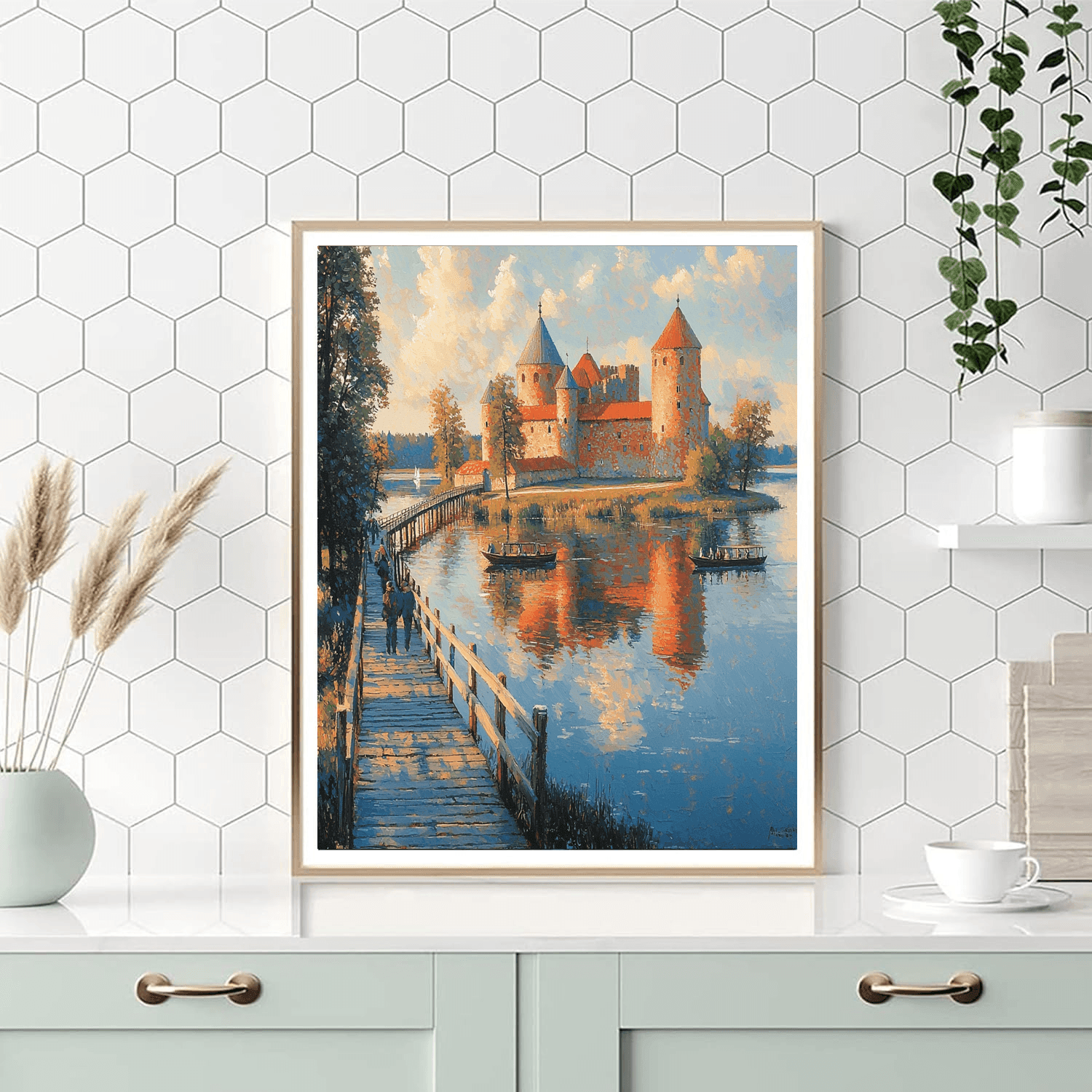 Trakai Island Castle - Lithuania Numbered Painting Kits