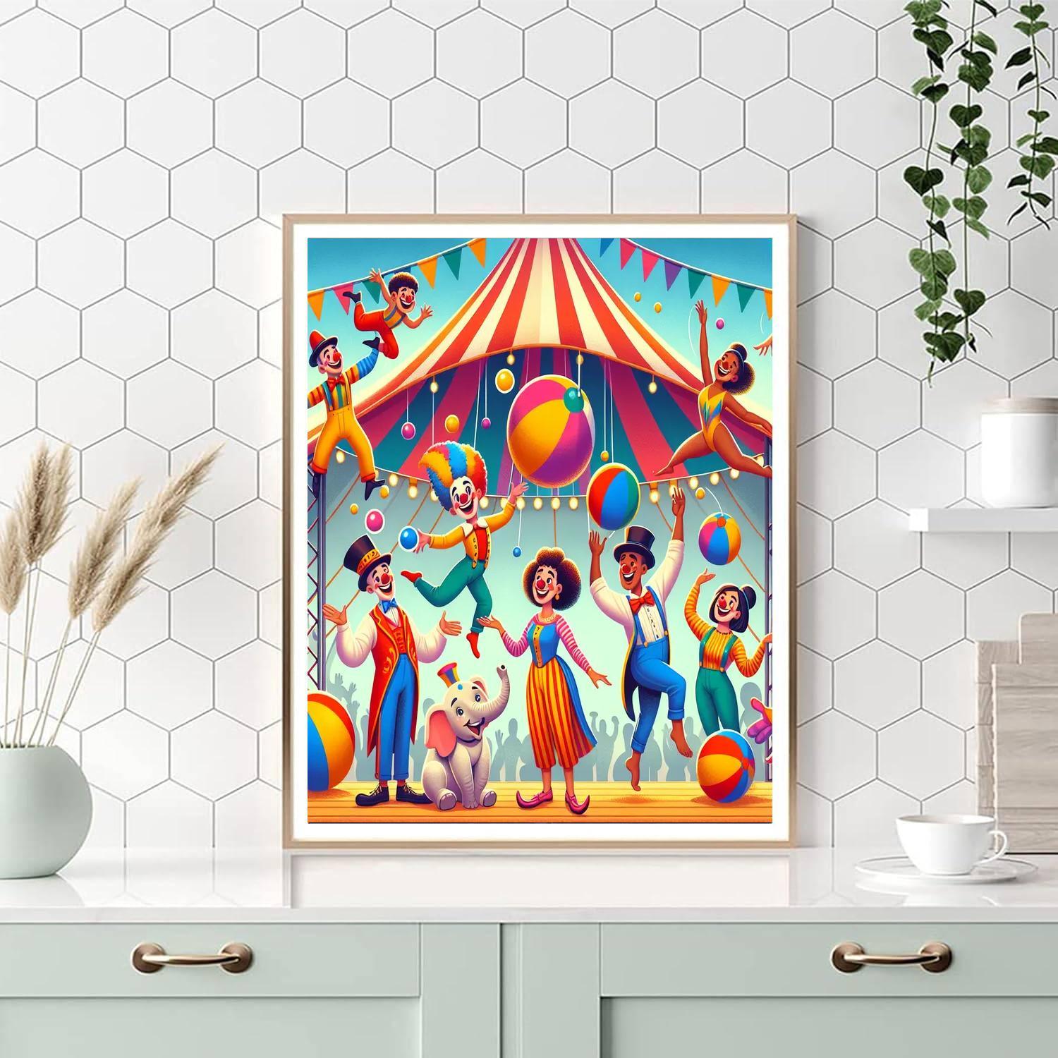 Adventures At The Circus Painting By Numbers Kit