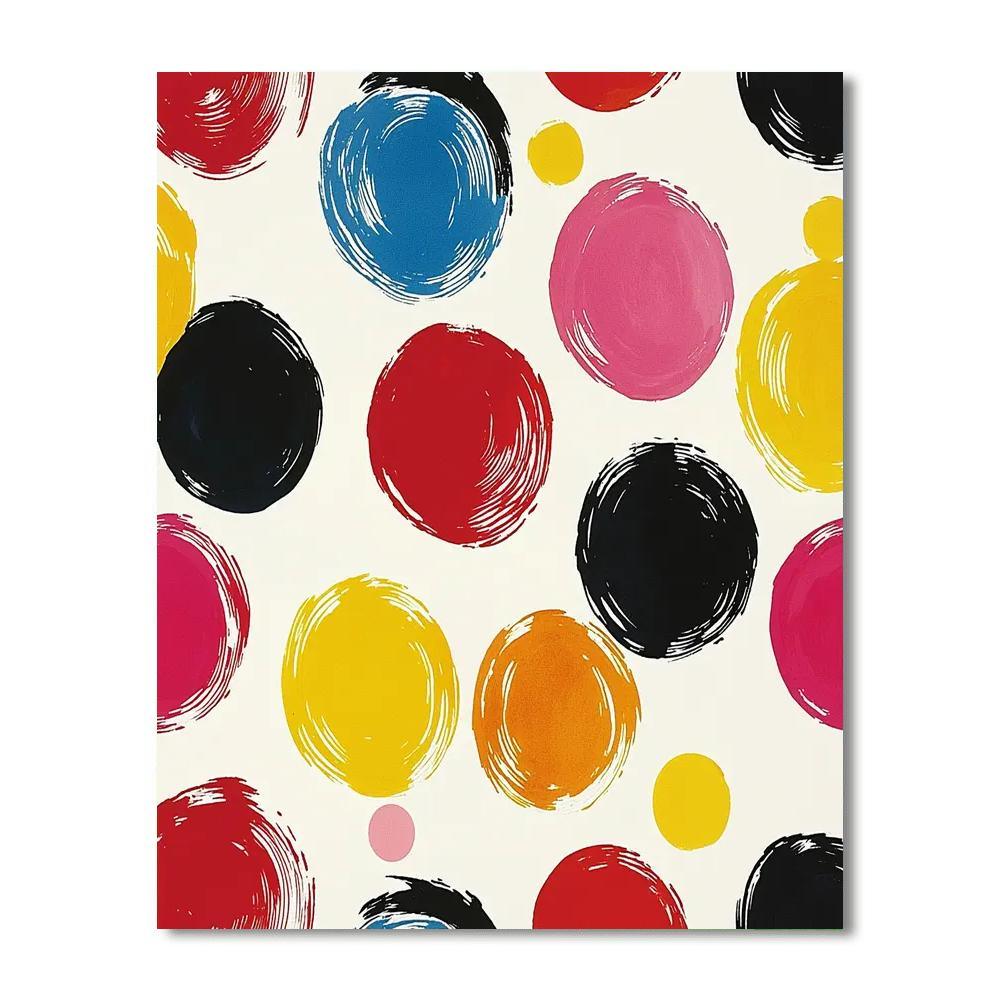 Yayoi Kusama Inspired Serene Dot Connection  Paint By Number