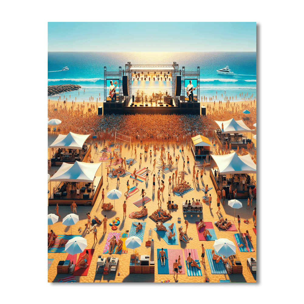 Festival Internacional De Benicassim - Spain Numbered Painting Kits